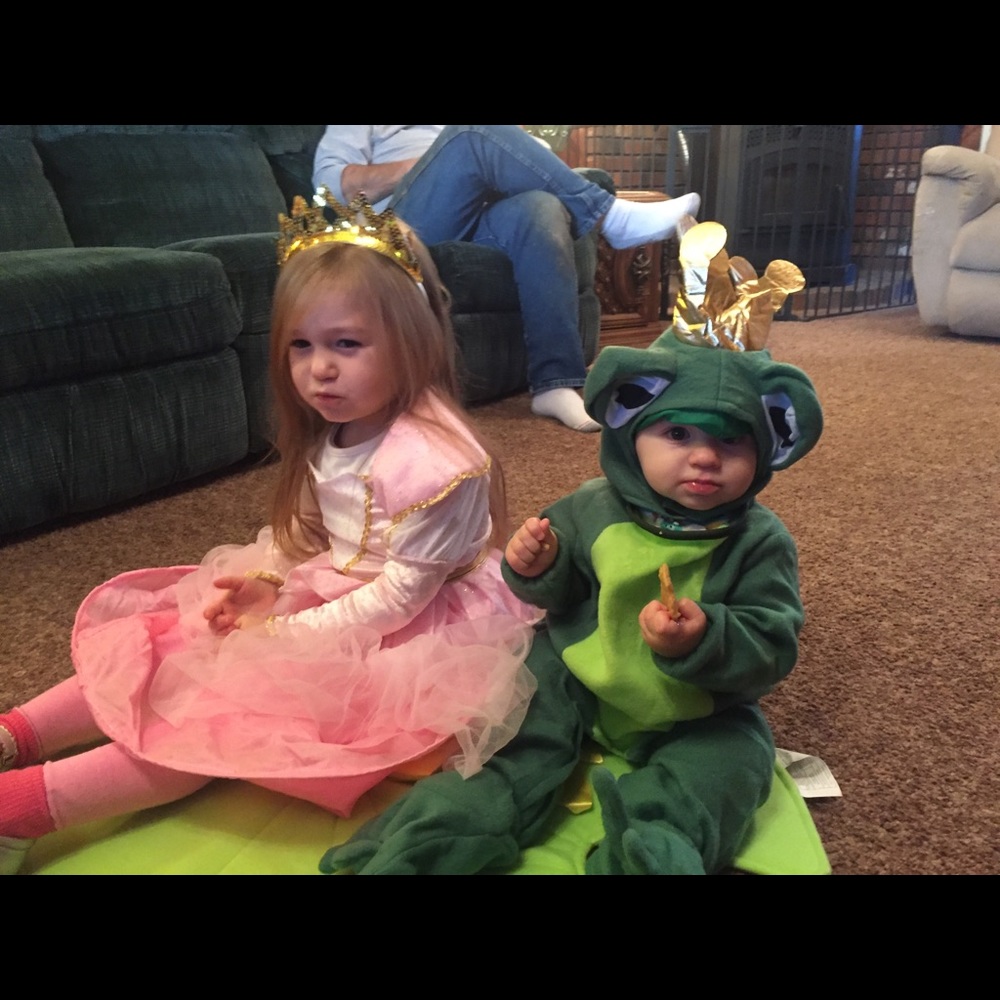 Princess and frog prince costume